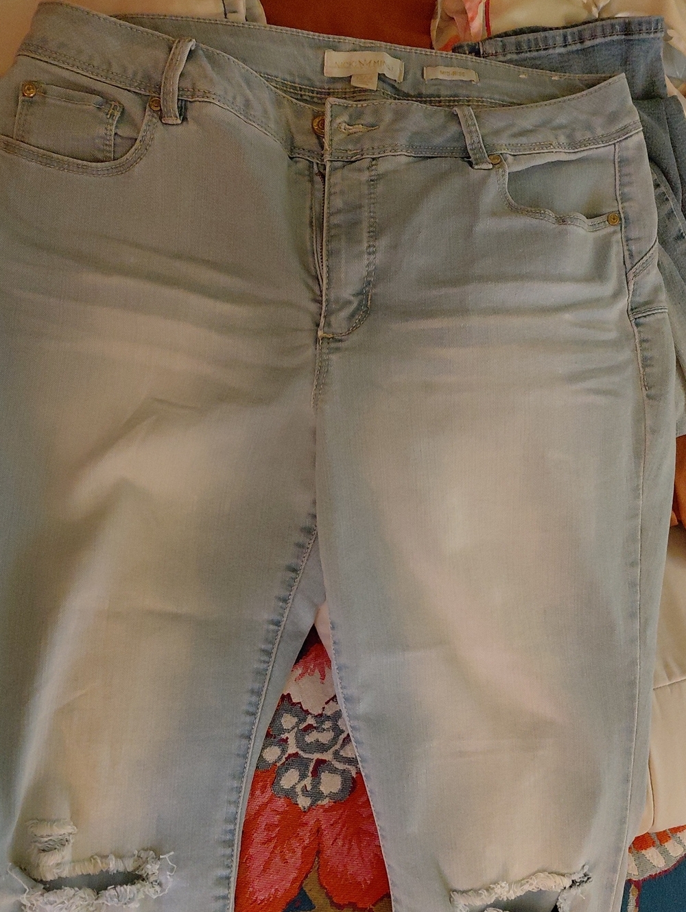Nicki Minaj Light Blue Skinny Jeans